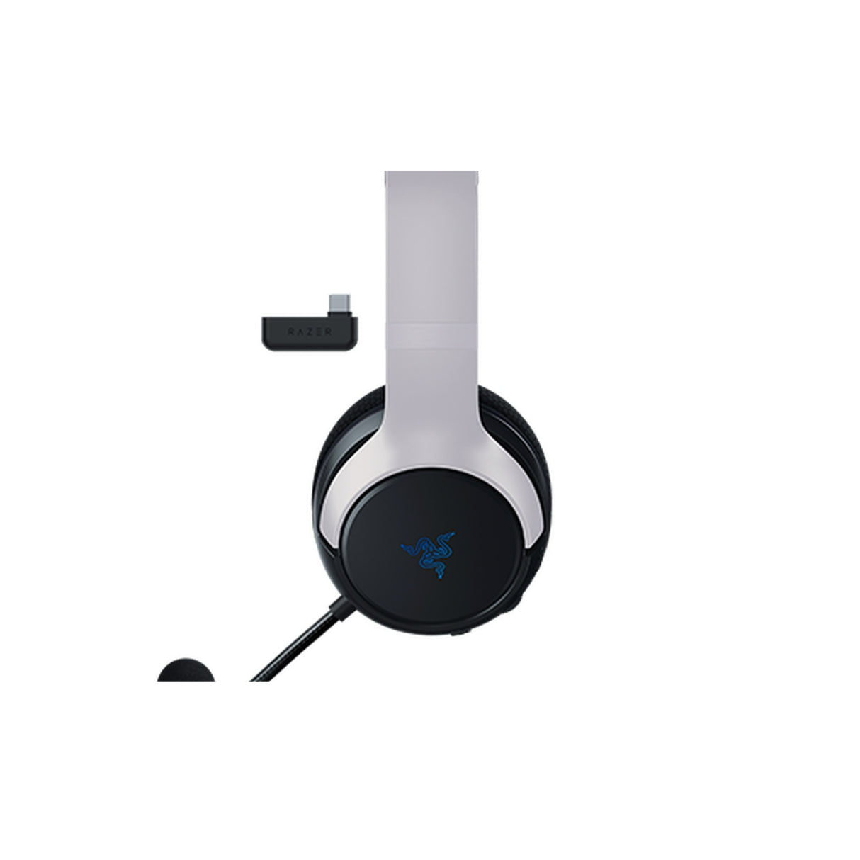 Razer Kaira Dual Wireless Razer SmartSwitch PS5 Gaming Headset for Playstation and PC (White)