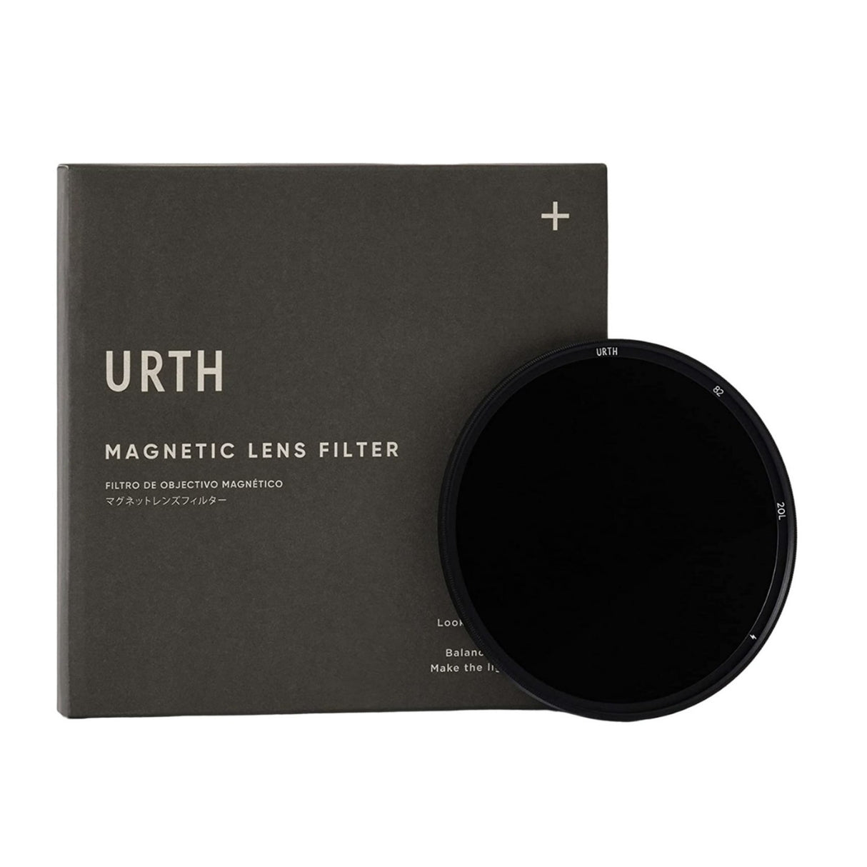 Urth 82mm Magnetic ND1000 (10 Stop) B270 Schott Optical Glass Professional Lens Filter Plus+ (Black)