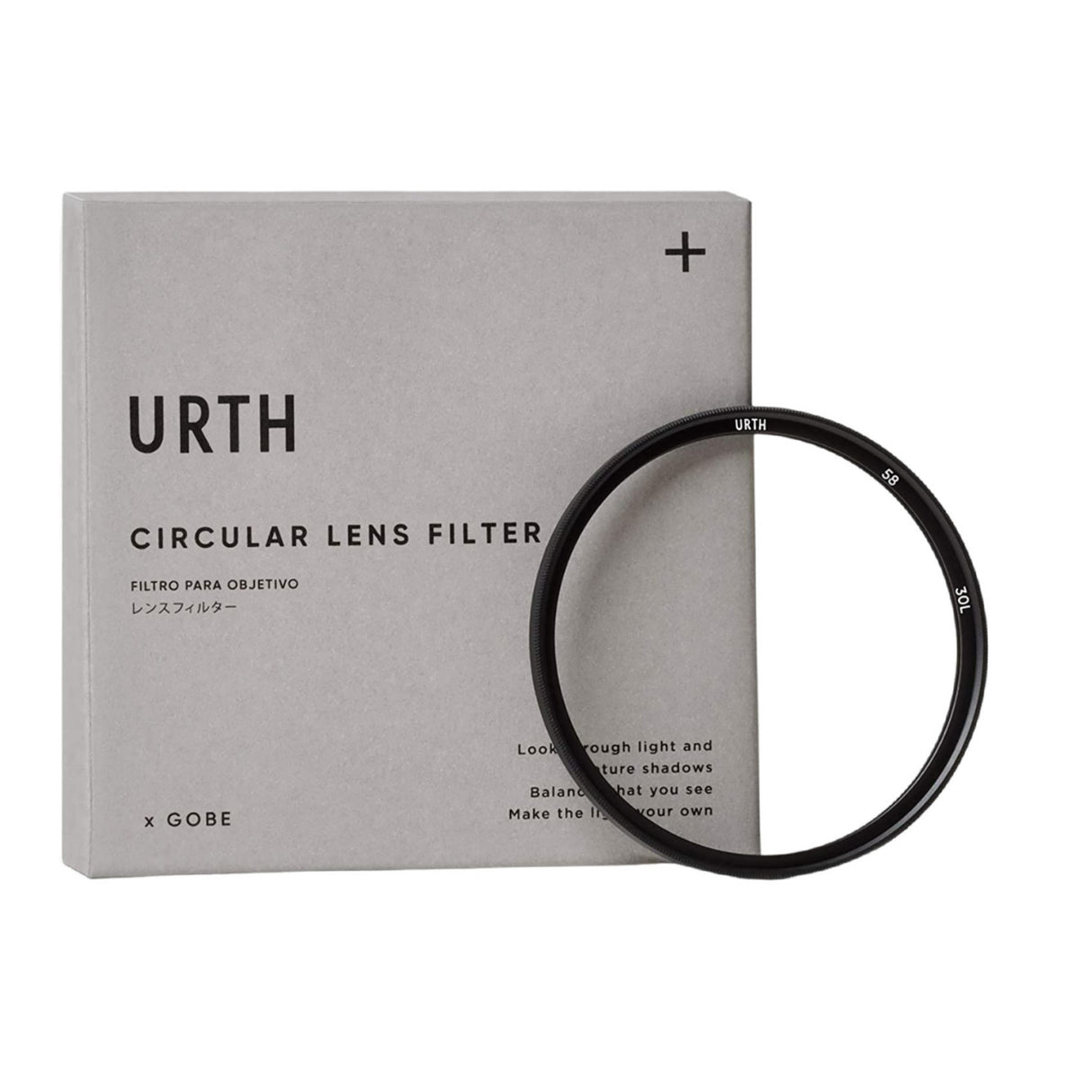 Urth 58mm German B270 SCHOTT Optical Glass 30-Layer Nano Coating Double Threaded UV Filter Plus+