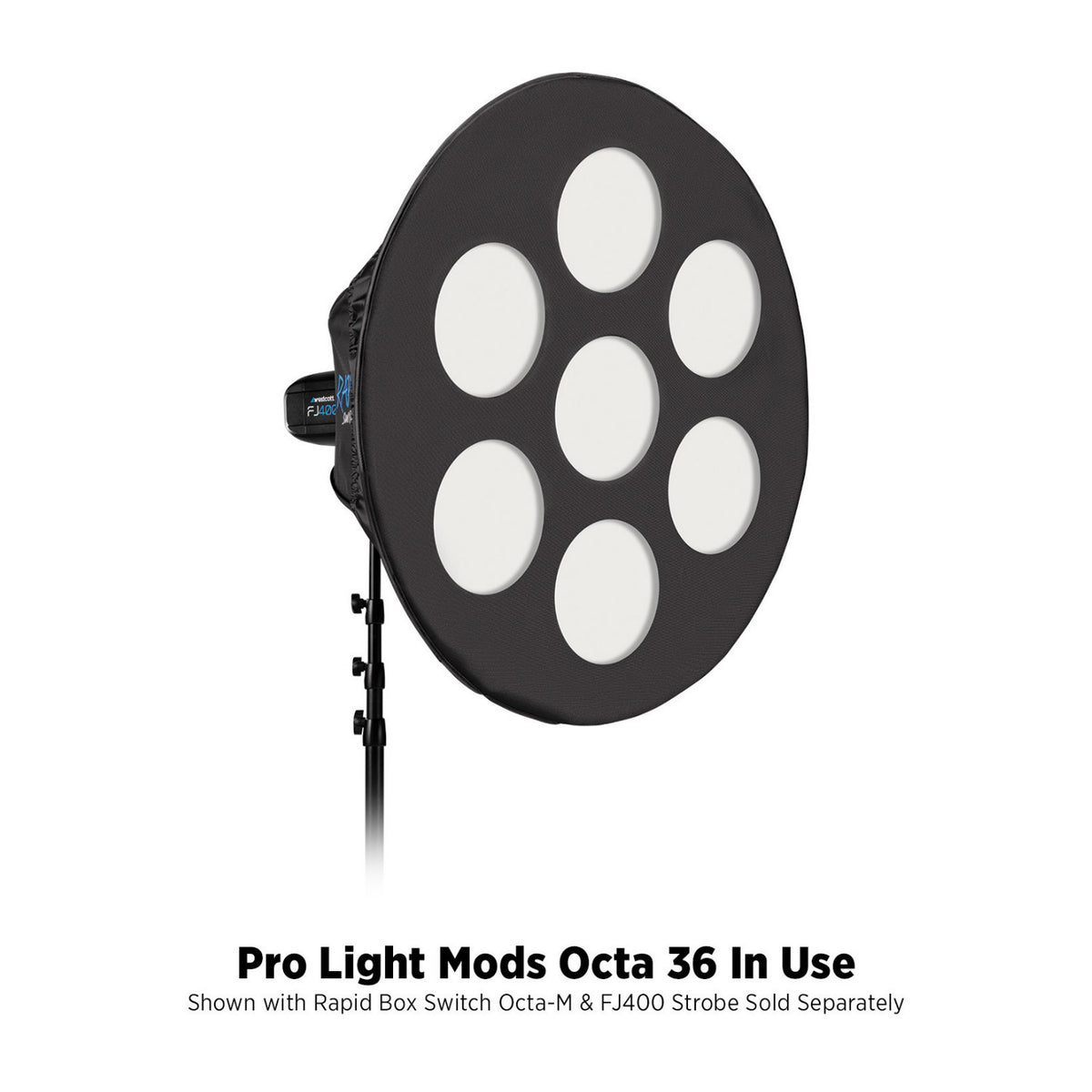 Westcott Pro Light Adjustable Corner System and Hook-And-Loop Tape Lining Mods Octa 36 with Case