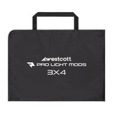 Westcott Pro Light Adjustable Corner System and Hook-And-Loop Tape Lining Mods 3 x 4 with Case