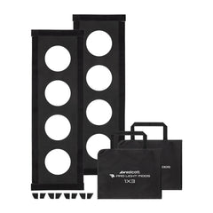 Westcott Pro Light Adjustable Corner System and 1.5-Inch Hook-And-Loop Lining Mods 1 x 3 (2-Pack)