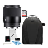 Sigma 23mm F1.4 DC DN Contemporary Series Large Aperture Lens for Sony E Mount w/Memory Card Bundle