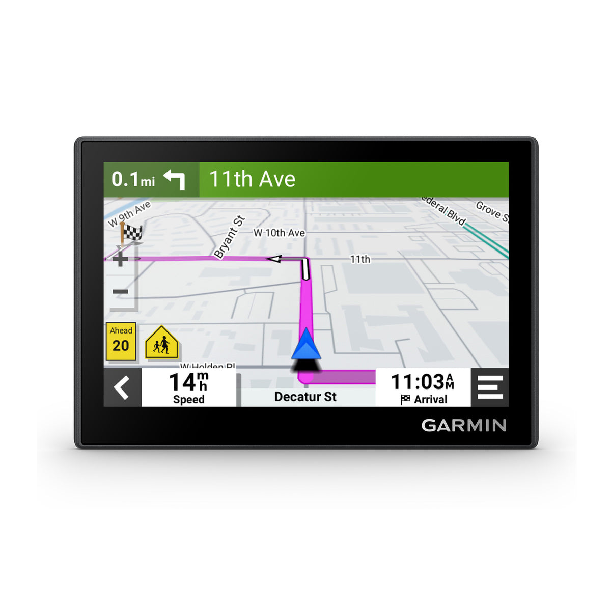 Garmin Drive 53 GPS Navigator With Kratos Power 36W 2-Port Car Charger Bundle