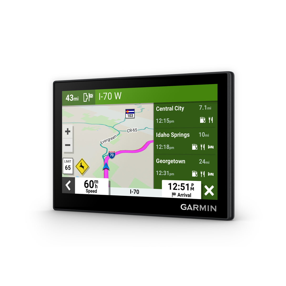 Garmin Drive 53 GPS Navigator With Kratos Power 36W 2-Port Car Charger Bundle