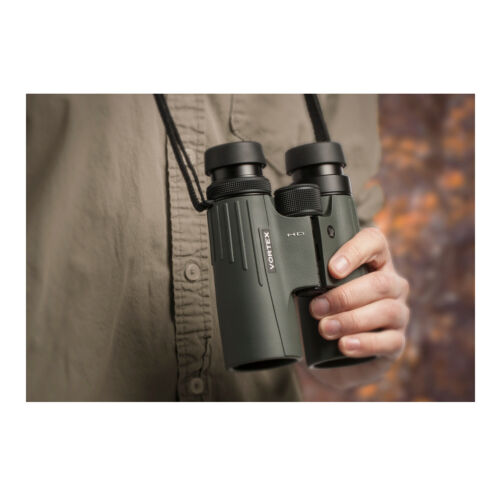 Vortex 10x42 Viper HD Roof Prism Binoculars with Bino Caddy Harness and Accessory Bundle