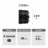 Sony SEL24F28G FE 24mm f/2.8 G Full-Frame Ultra-Compact G Series Lens (Open Box)