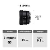 Sony SEL40F25G FE 40mm f/2.5 G Full-Frame Ultra-Compact G Lens