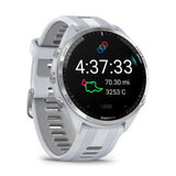 Garmin Forerunner 965 GPS 1.4-Inch Display Titanium Bezel Running Smartwatch(Whitestone/Powder Gray)