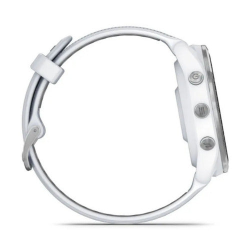 Garmin Forerunner 965 GPS 1.4-Inch Display Titanium Bezel Running Smartwatch(Whitestone/Powder Gray)