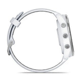 Garmin Forerunner 965 GPS 1.4-Inch Display Titanium Bezel Running Smartwatch(Whitestone/Powder Gray)