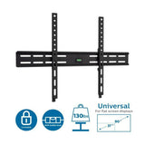 Philips Thin Space-Saving Fixed VESA-Compatible TV Wall Mount for Up To 90-Inch Flat-Screen (Black)