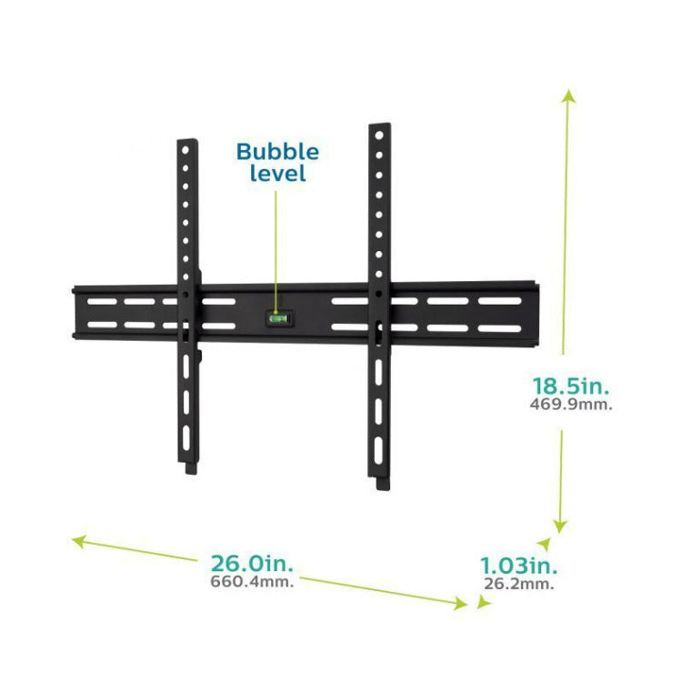 Philips Thin-Profile Fixed TV Wall Mount for Up To 90-Inch Flat Screen (Black) (Open Box)