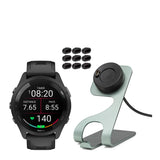 Garmin Forerunner 265 GPS Running Smartwatch (Black) with Charger Stand and Port Protection Plugs
