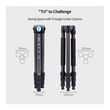 Sirui ST124 VA-5 Carbon Fiber 4 Legs Waterproof 62.2-Inch Travel Tripod with Fluid Video Head