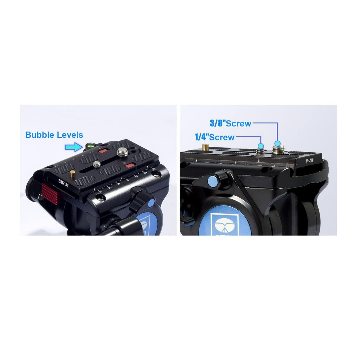 Sirui ST224 VA-5 Carbon Fiber 4 Leg Waterproof Dustproof 72-Inch Travel Tripod with Fluid Video Head