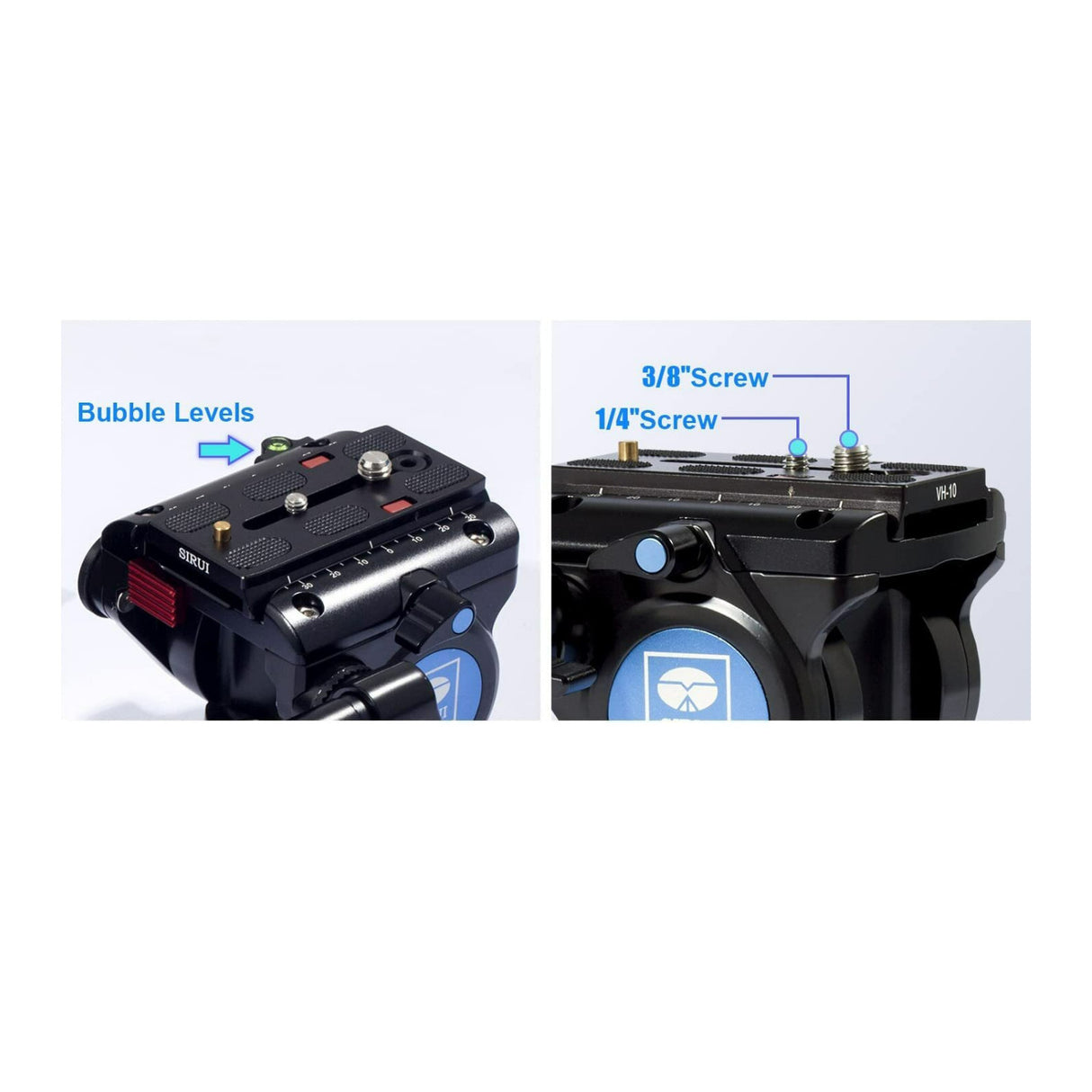 Sirui ST224 VA-5 Carbon Fiber 4 Leg Waterproof Dustproof 72-Inch Travel Tripod with Fluid Video Head