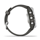 Garmin fenix 7S Pro Solar Multisport GPS Smartwatch (Silver with Graphite Band)