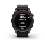 Garmin fenix 7S Pro Sapphire Solar Multisport GPS Smartwatch (Carbon Gray with Black Band)