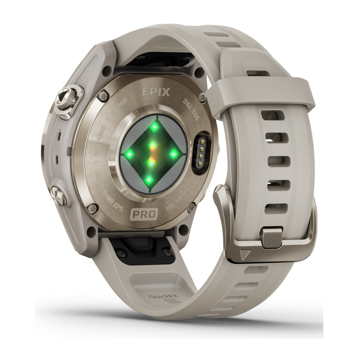 Garmin epix Pro Gen 2 Sapphire Edition 42mm Smartwatch (Soft Gold-Light Sand)