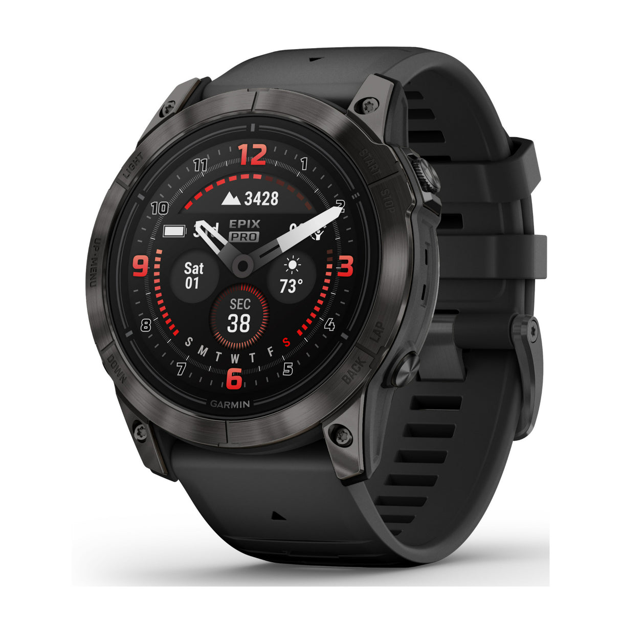 Garmin epix Pro Gen 2 Sapphire Edition 51mm GPS Smartwatch (Carbon Gray Titanium with Black Band)