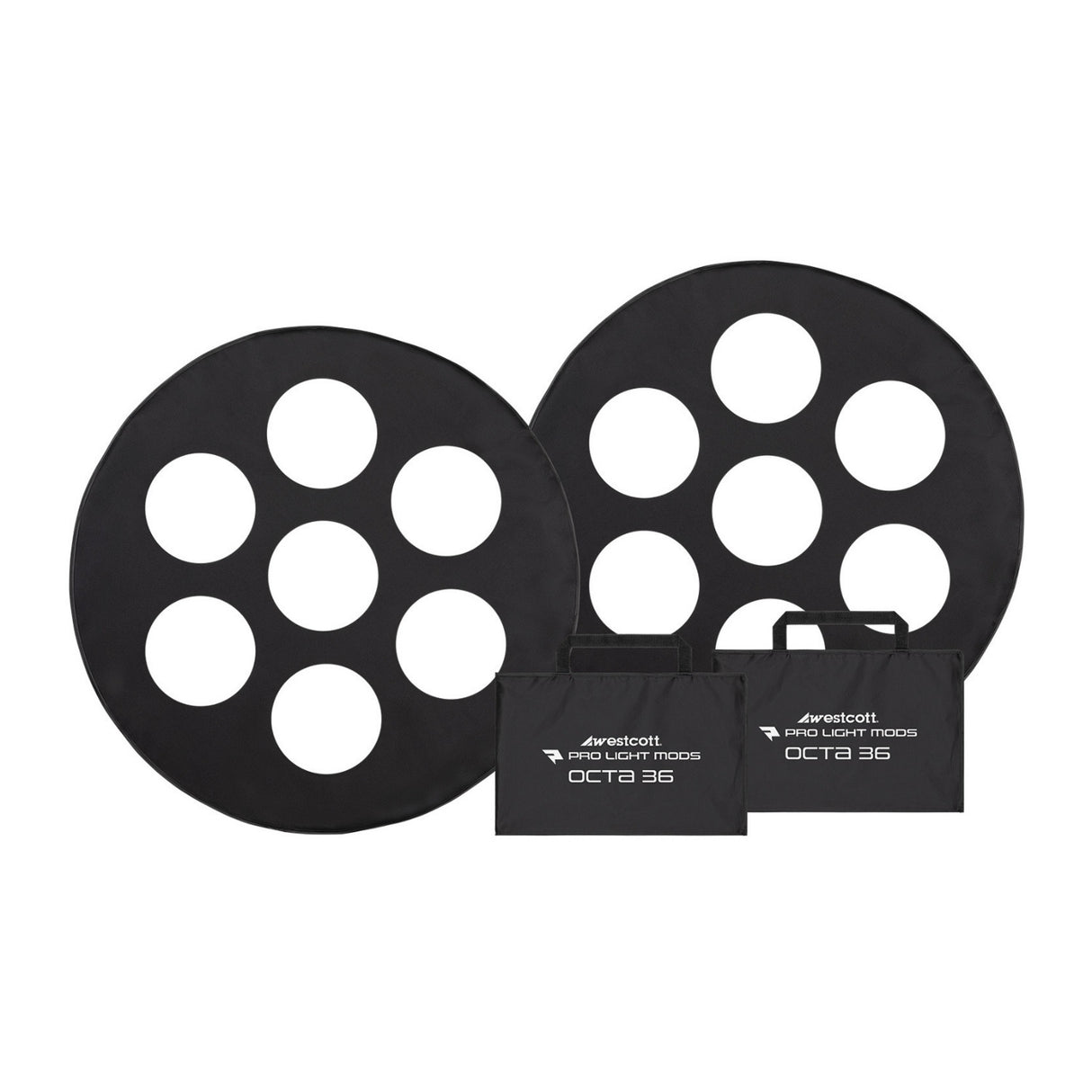 Westcott Pro Light Adjustable Corner System and Hook-And-Loop Tape Mods Octa 36 with Case (2-Pack)