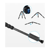 Sirui 59-Inch 4 Section 55 Pound Capacity Strong and Study Carbon Fiber Tripod for Wildlife Shooting