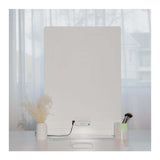 Glamcor RIKI LOVES RIKI RIKI TALL 20 x 28-Inch Vanity Mirror with Dual Voltage and Clip (White)