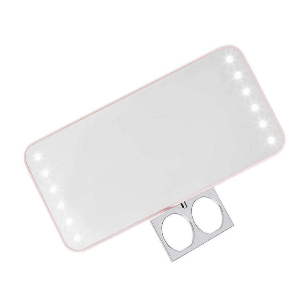 Glamcor RIKI LOVES RIKI RIKI CUTIE Portable Lighted Makeup Mirror (Rose Gold)