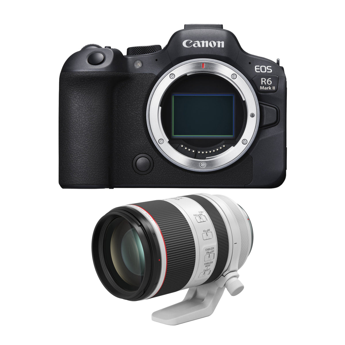 Canon EOS R6 Mark II Mirrorless Camera with Canon RF 70-200mm f/2.8L IS USM Lens