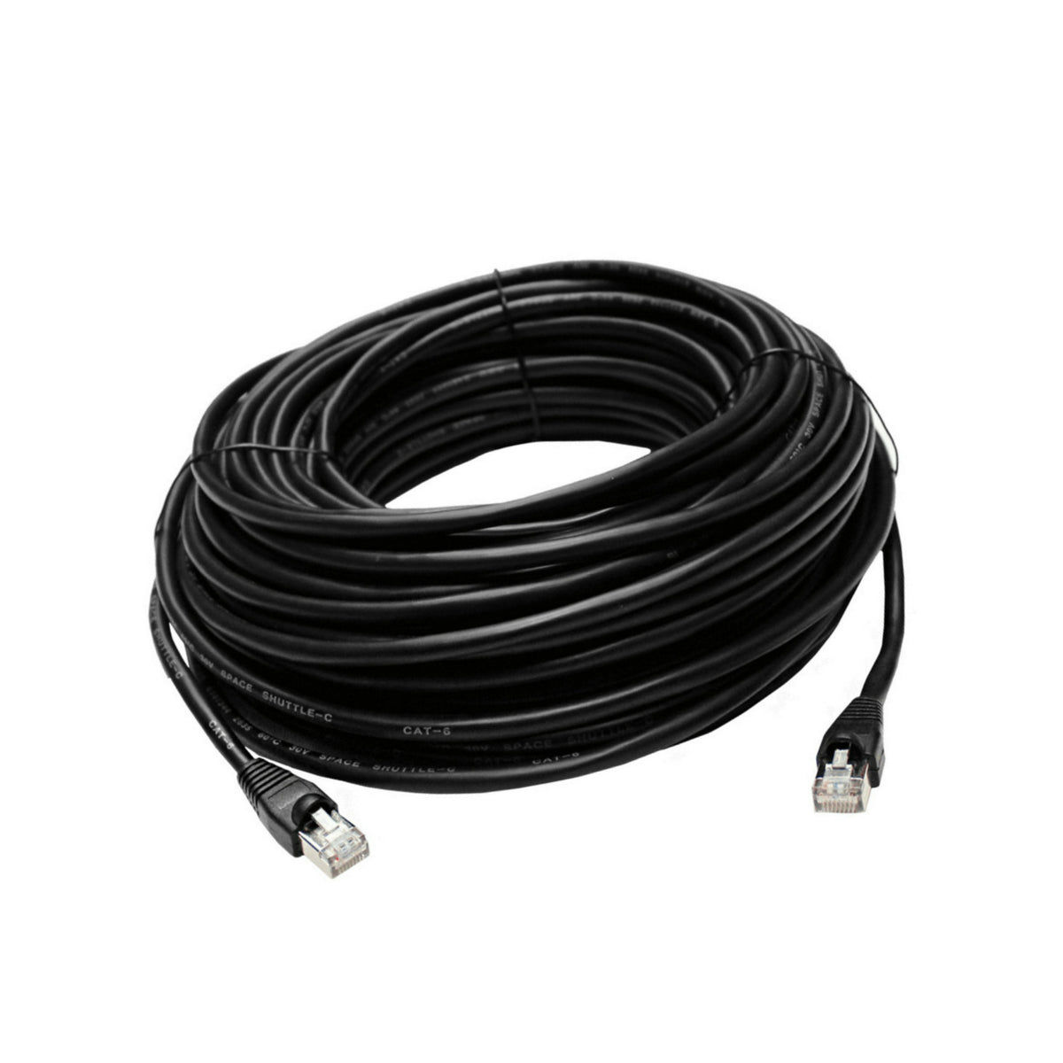 Lorex 200-Feet CAT6 Waterproof, Fire-Resistant, and UV Treated Outdoor Extension Cable (Black)