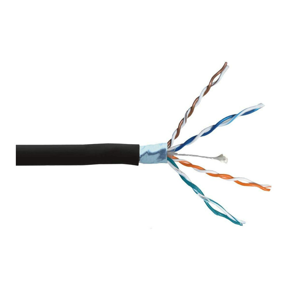 Lorex 100-Feet CAT6 Waterproof, Fire-Resistant, and UV Treated Outdoor Extension Cable (Black)