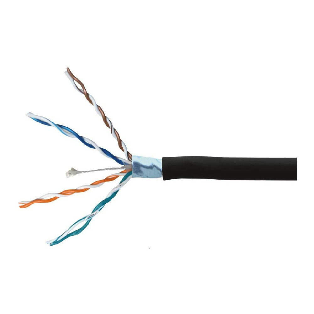 Lorex 100-Feet CAT6 Waterproof, Fire-Resistant, and UV Treated Outdoor Extension Cable (Black)