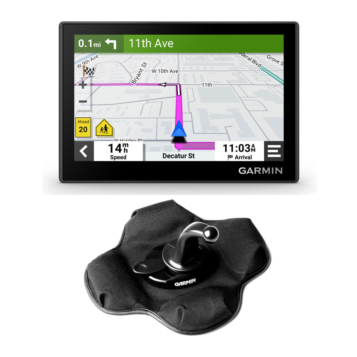Garmin Drive 53 Gps Navigator With Garmin Vehicle Mount Bundle