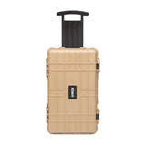 Koah Weatherproof Wheeled Hard Case with Customizable Foam (22 x 14 x 9 Inch) - Tan