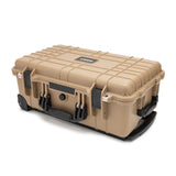 Koah Weatherproof Wheeled Hard Case with Customizable Foam (22 x 14 x 9 Inch) - Tan