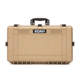 Koah Weatherproof Hard Case with Customizable Foam (28 x 17 x 7 Inch) - Tan