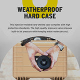 Koah Weatherproof Hard Case with Customizable Foam (18 x 14 x 7 Inch) - Tan (Open Box)