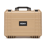 Koah Weatherproof Hard Case with Customizable Foam (18 x 14 x 7 Inch) - Tan (Open Box)
