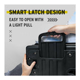 Koah Weatherproof Wheeled Hard Case with Customizable Foam (22 x 14 x 9 Inch) - Tan