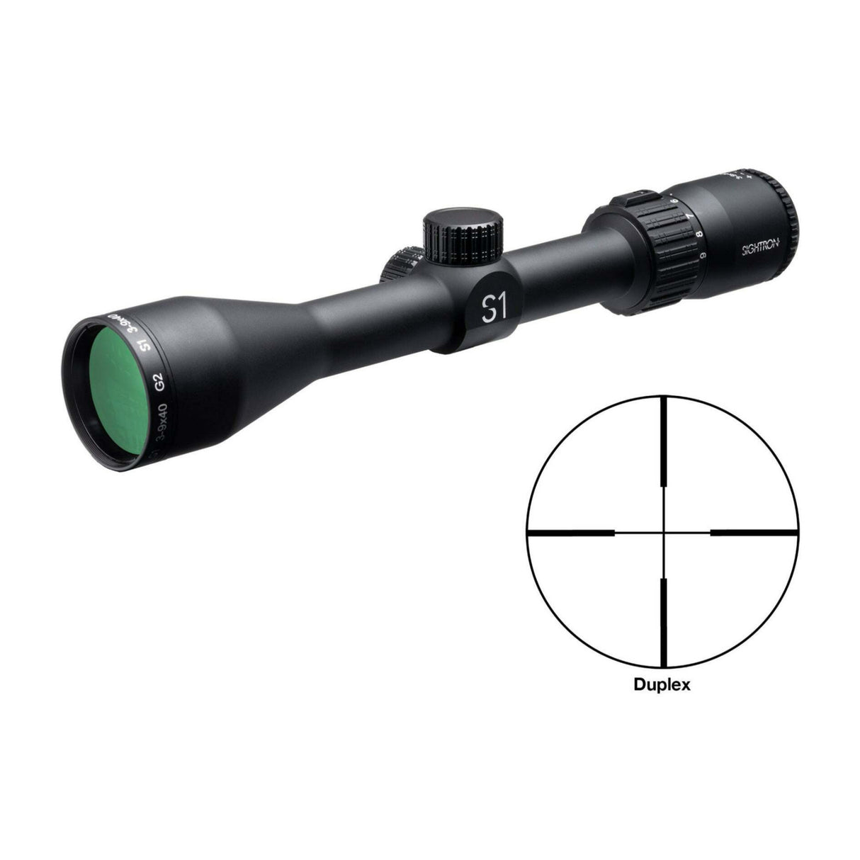 Sightron S1 3-9x40 G2 IPX7 Waterproof, Fog-Proof, and Shockproof Riflescope with Duplex Reticle