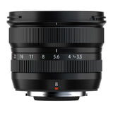 Fujifilm Fujinon XF8mm F3.5 R WR Weather-Resistant 35-mm Focal Length Lens (Open Box)