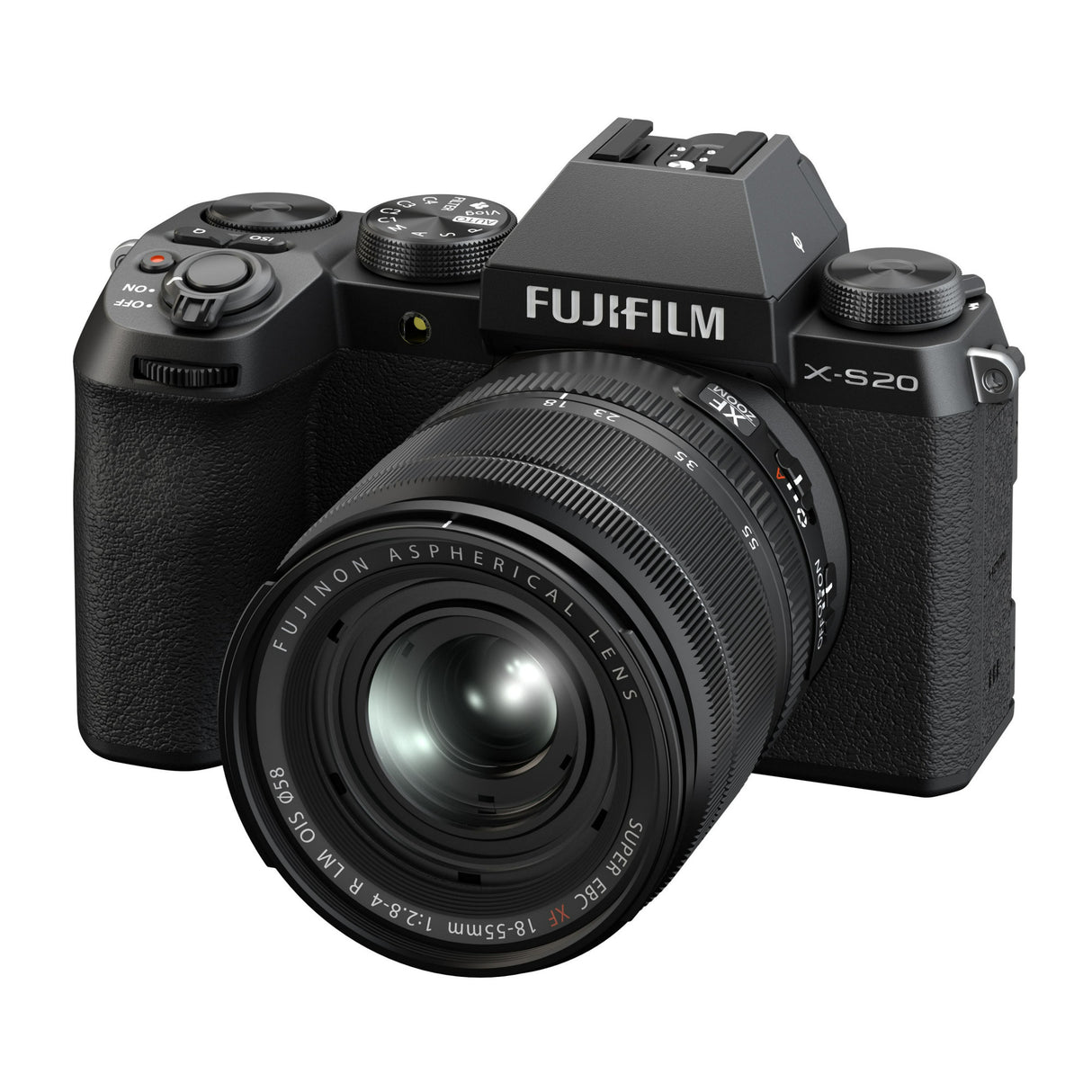 Fujifilm X-S20 X-Trans CMOS 4 Digital Camera with XF18-55mm F2.8-4 R LM OIS Lens Kit (Black)