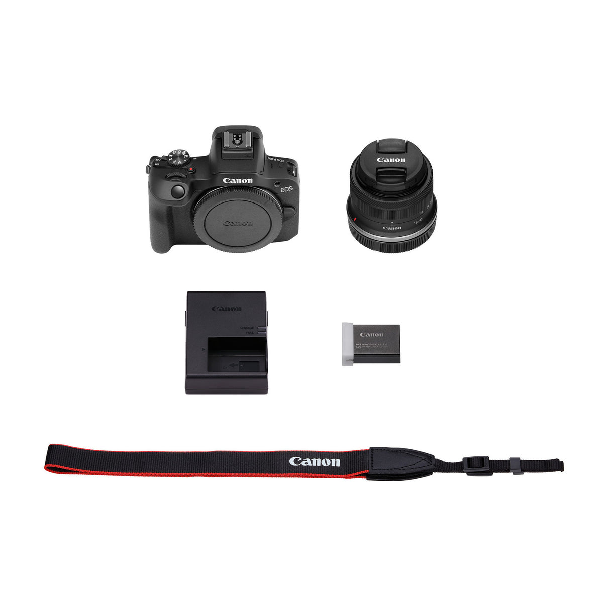 Canon EOS R100 Mirrorless Camera with 18-45mm Lens