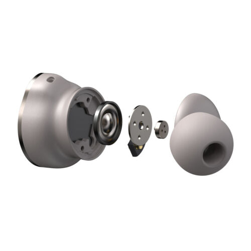 Cleer Ally Plus II Noise Canceling True Wireless Long Battery Life Earbuds (Stone)