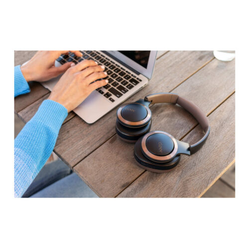 Cleer Enduro ANC Noise Canceling 2-Mic Wireless Headphones with Ambient Awareness Mode (Navy)