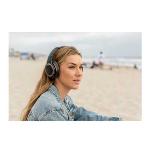 Cleer Enduro ANC Noise Canceling 2-Mic Wireless Headphones with Ambient Awareness Mode (Navy)
