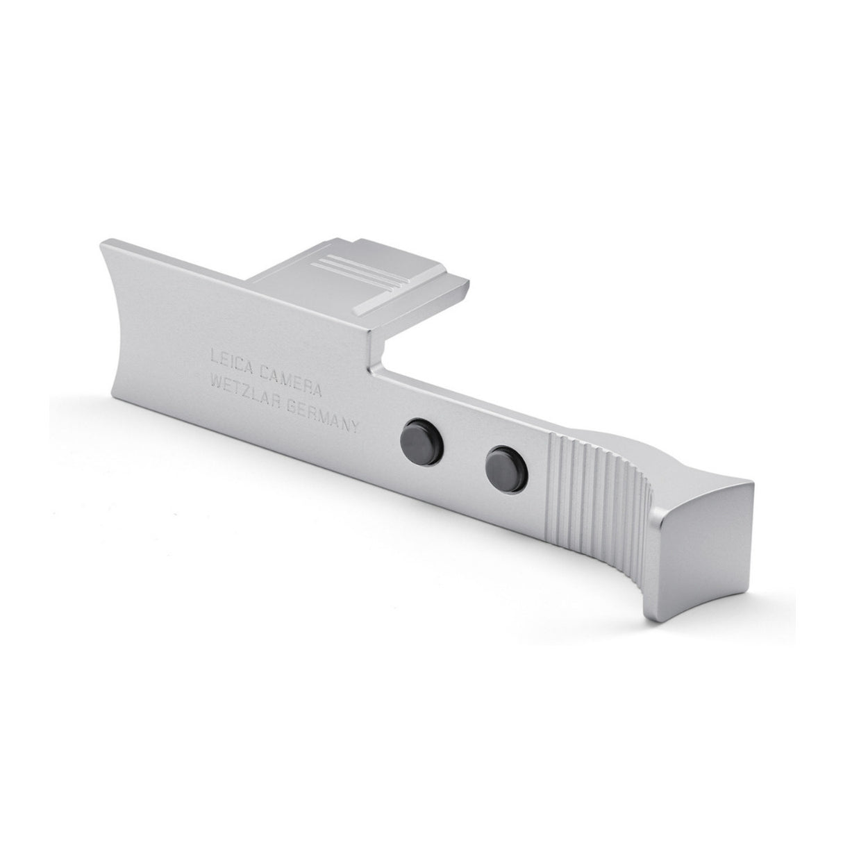 Leica Q3 Aluminum, Silver Anodized Finish Thumb Support with Hotshoe Cover and Soft Release Button