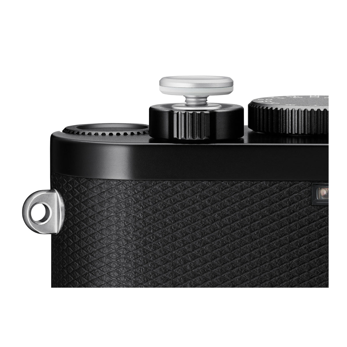 Leica Aluminum, Silver Anodized Finish Soft Release Button with Thumb Support