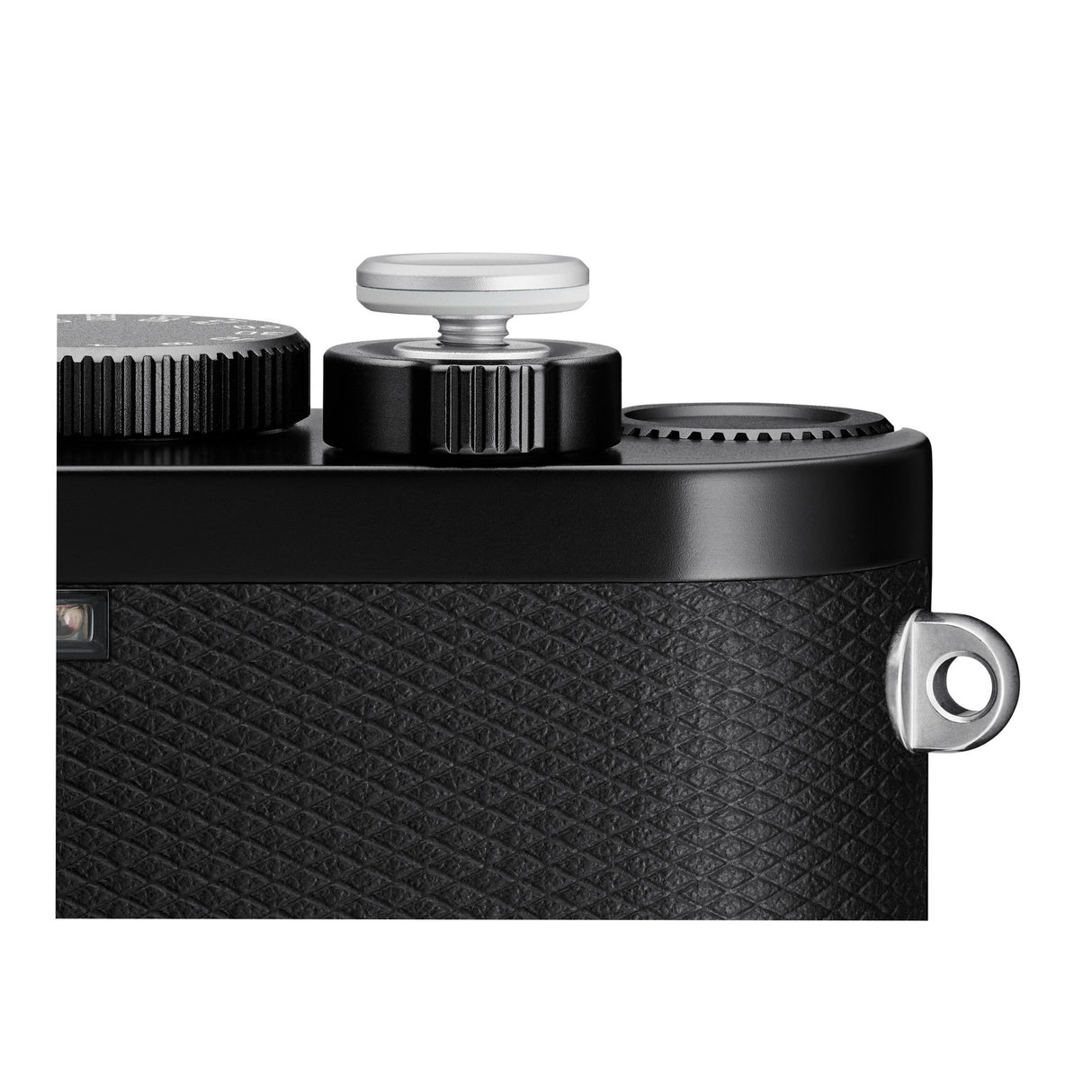 Leica Aluminum, Silver Anodized Finish Soft Release Button with Thumb Support